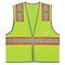 Ergodyne Two-Tone Hi-Vis Safety Vest L/XL Class 2 H Back, , Zipper 6 Pockets, 2 Mic Tab, ID Window 8246Z-S - alternate 1